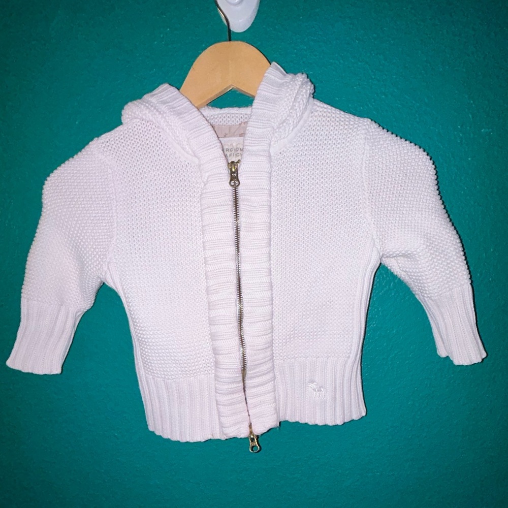 Abercrombie and Fitch girls size small zip up hooded sweater jacket
